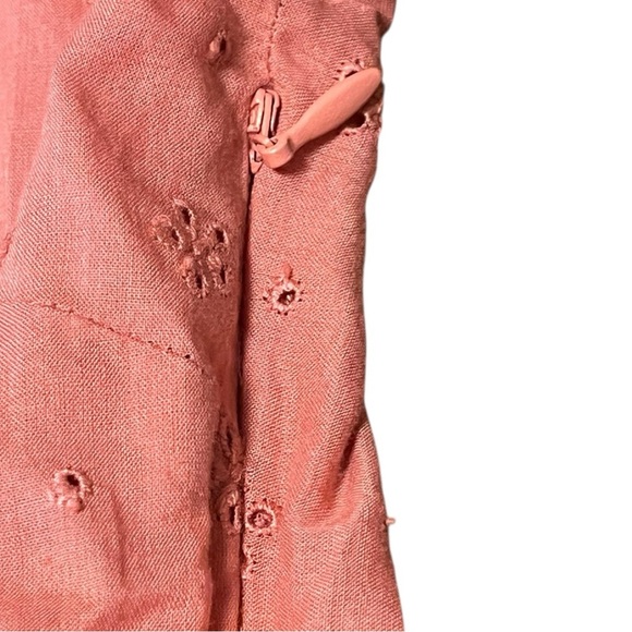 Boden Coral Broderie Lace-Trimmed Dress Size 14L - Picture 11 of 17